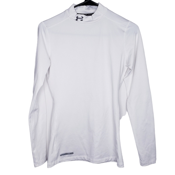 Under Armour Coldgear Long Sleeve Mock Shirt Medium - Picture 4 of 7
